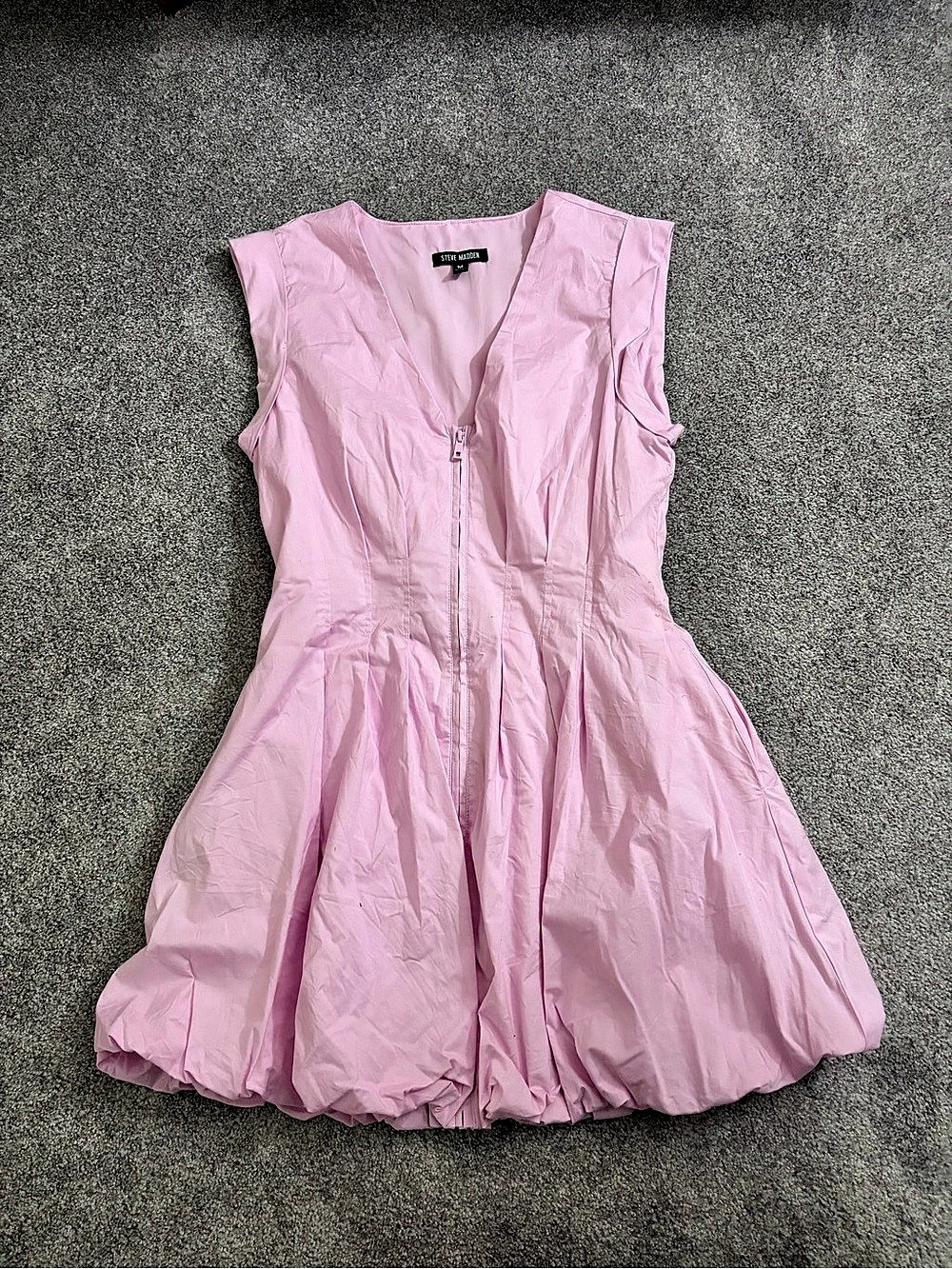 Steve Madden Gale Bubble Minidress Pink Mini Dress Size Medium